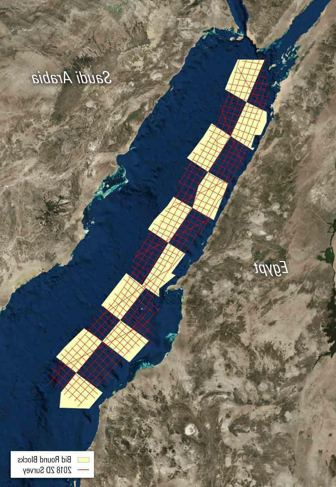 埃及红海圆形黑色地图